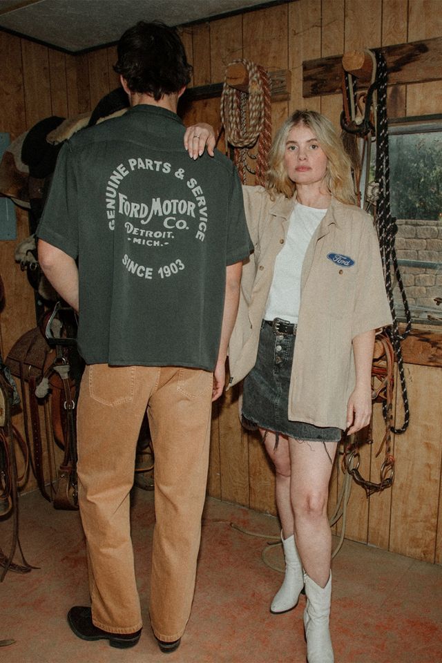 Junk Food Ford Mustang Camp Shirt #4
