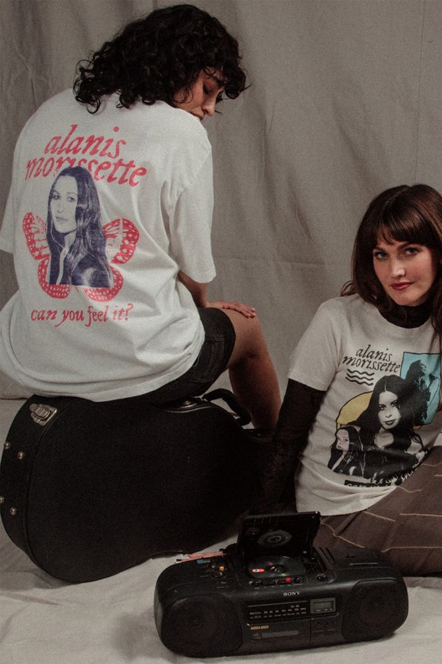 Junk Food Alanis Morisette Can You Feel It Hockey Tee #3