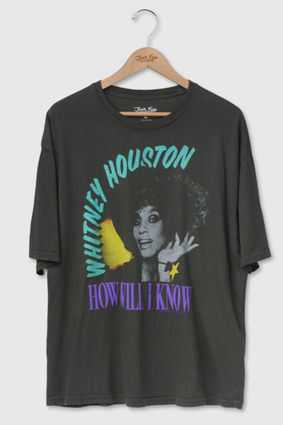 Junk Food Whitney Houston How Will I Know Oversized Tee