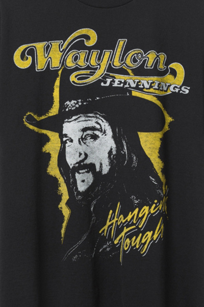 Junk Food Waylon Jennings Hangin' Tough Flea Market Tee