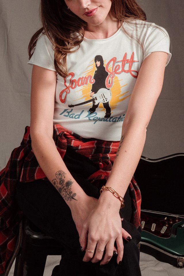 Junk Food Joan Jett Bad Reputation Baby Tee #1