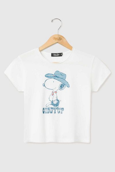 Junk Food Giddy Up Snoopy Baby Tee