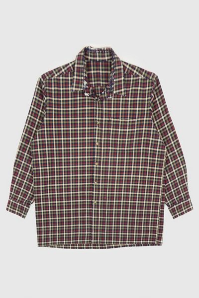 Vintage Distressed Button-Down Shirt