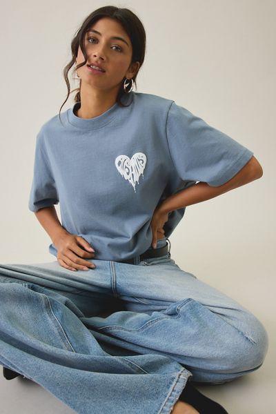 AllSaints Lisa Trip Graphic Boxy Tee