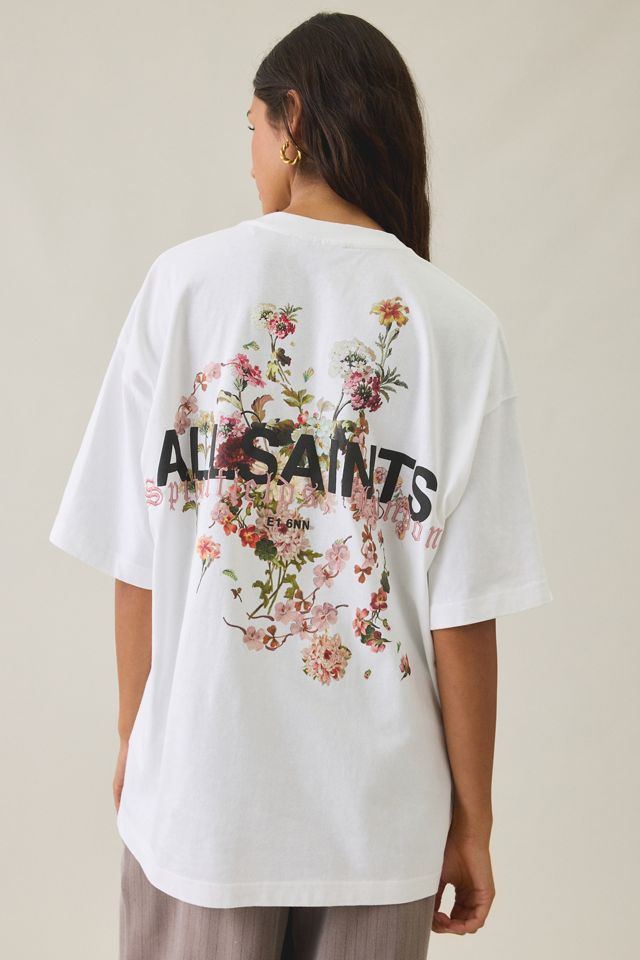 AllSaints Etta Valen Graphic Oversized Tee #1