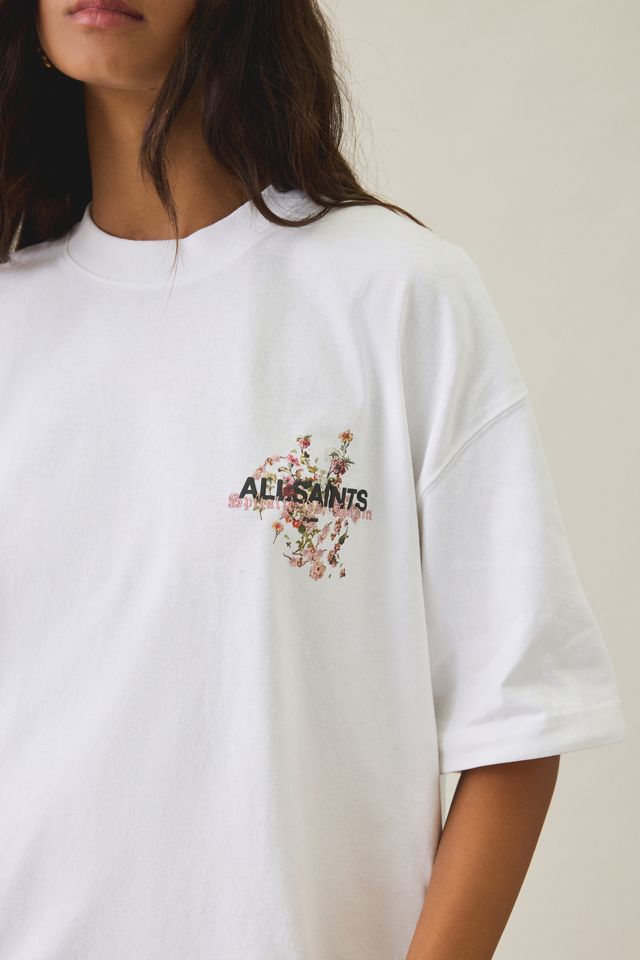 AllSaints Etta Valen Graphic Oversized Tee #3