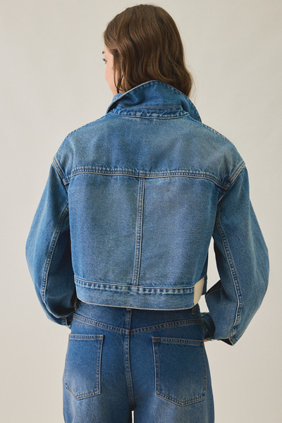 AllSaints Blink Cropped Denim Jacket