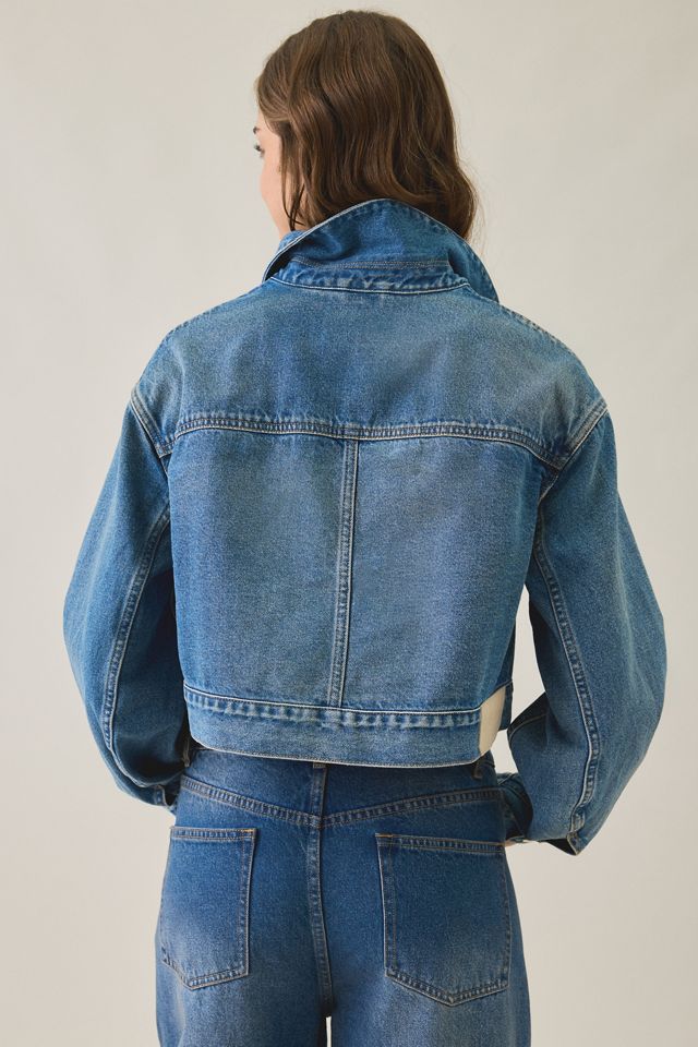 AllSaints Blink Cropped Denim Jacket #3