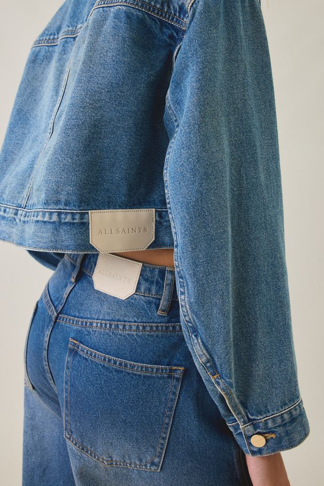 AllSaints Blink Cropped Denim Jacket #4