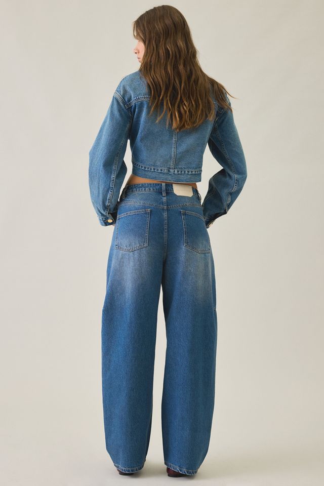 AllSaints Carter Button-Fly Mid-Rise Barrel Jeans #4
