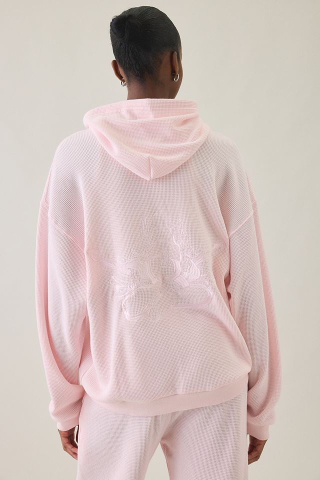 Boys Lie Cotton Candy Embroidered Graphic Harley Zip-Up Hoodie Sweatshirt #1
