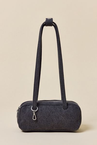 BAGGU Small Denim Bowler Bag
