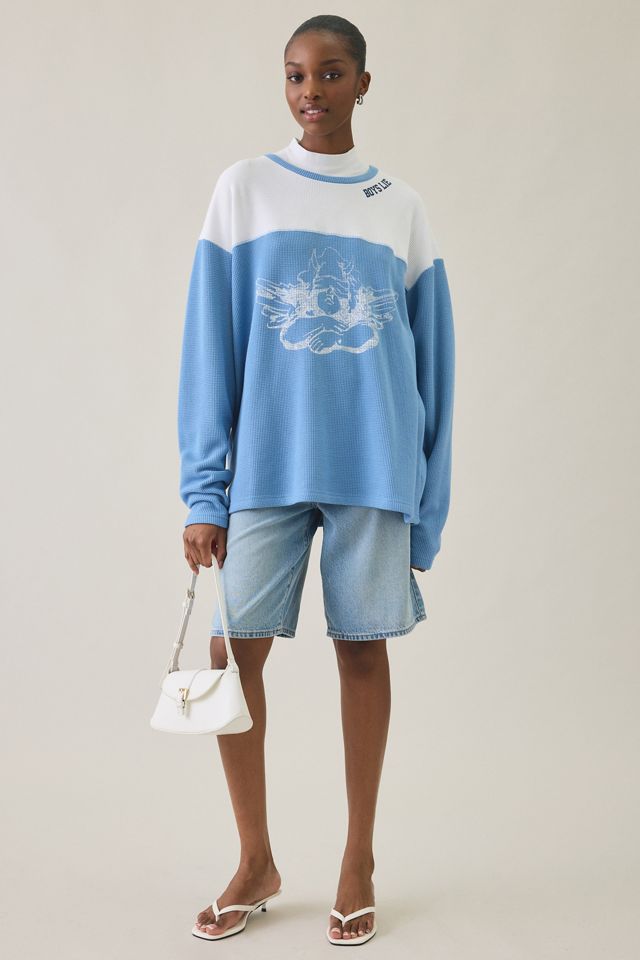 Boys Lie Varsity Blues Graphic Thermal Long Sleeve Tee #3