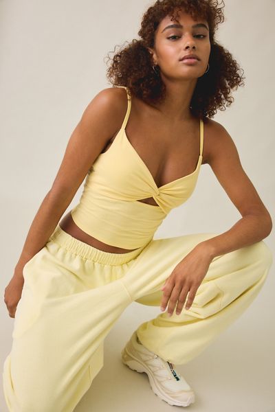 Out From Under Bec Twist-Front Cropped Cami