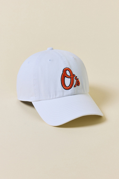 ’47 Brand MLB Baltimore Orioles Clean Up Hat in White, Men’s at Urban Outfitters