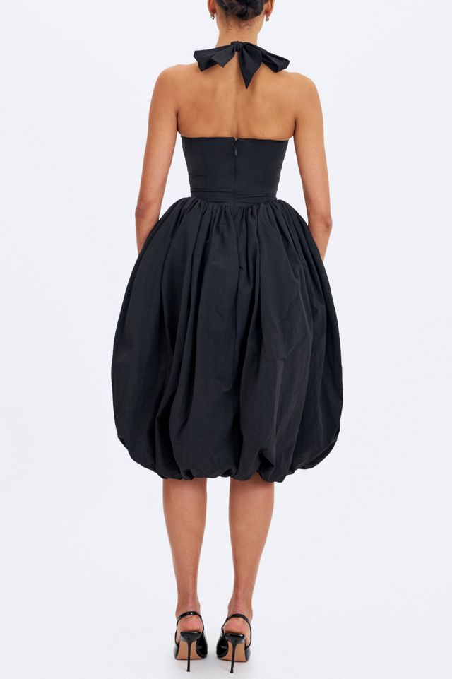 Miss Circle Veradis Bubble-Hem Halter Midi Dress #2