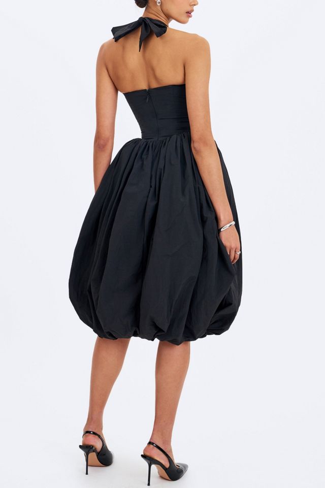 Miss Circle Veradis Bubble-Hem Halter Midi Dress #3