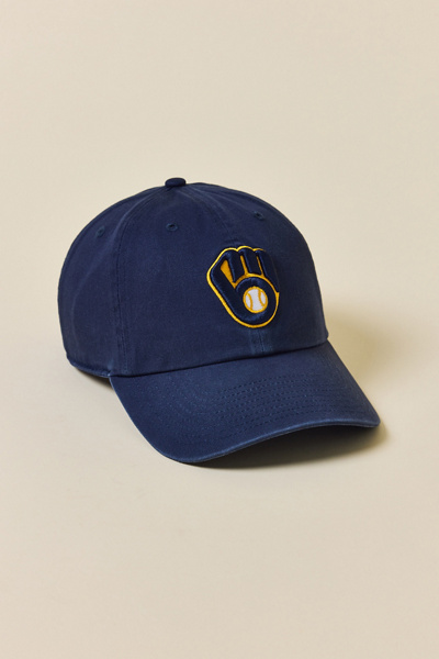 ’47 Brand MLB Milwaukee Brewers Clean Up Hat in Navy, Men’s at Urban Outfitters