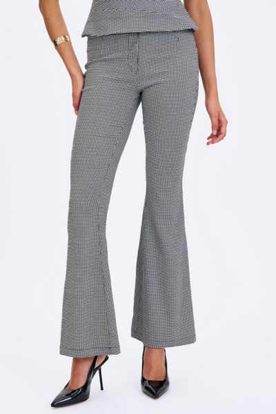 Miss Circle Ulli Houndstooth Flared Pant