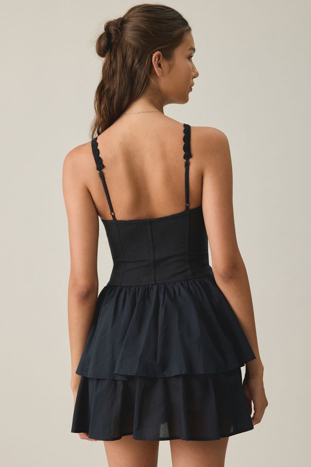 Mini-robe corset Sweet Talker à bordure en dentelle BDG #1