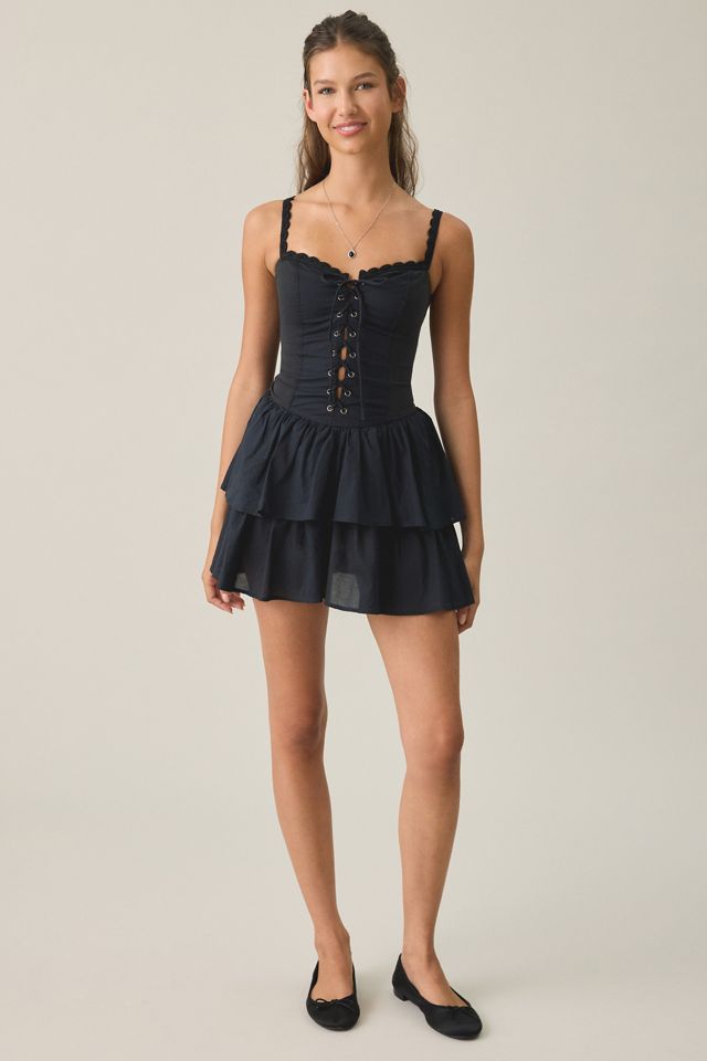 Mini-robe corset Sweet Talker à bordure en dentelle BDG #2
