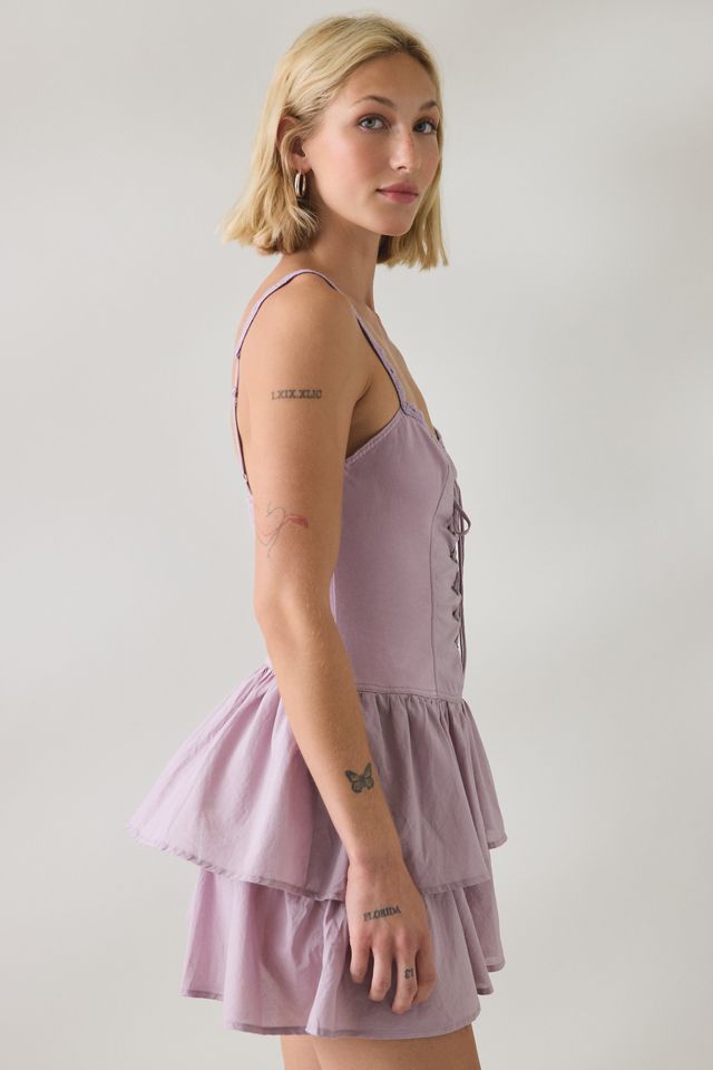 Mini-robe corset Sweet Talker à bordure en dentelle BDG #4