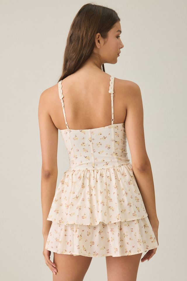 BDG Sweet Talker Lace Trim Corset Mini Dress #2