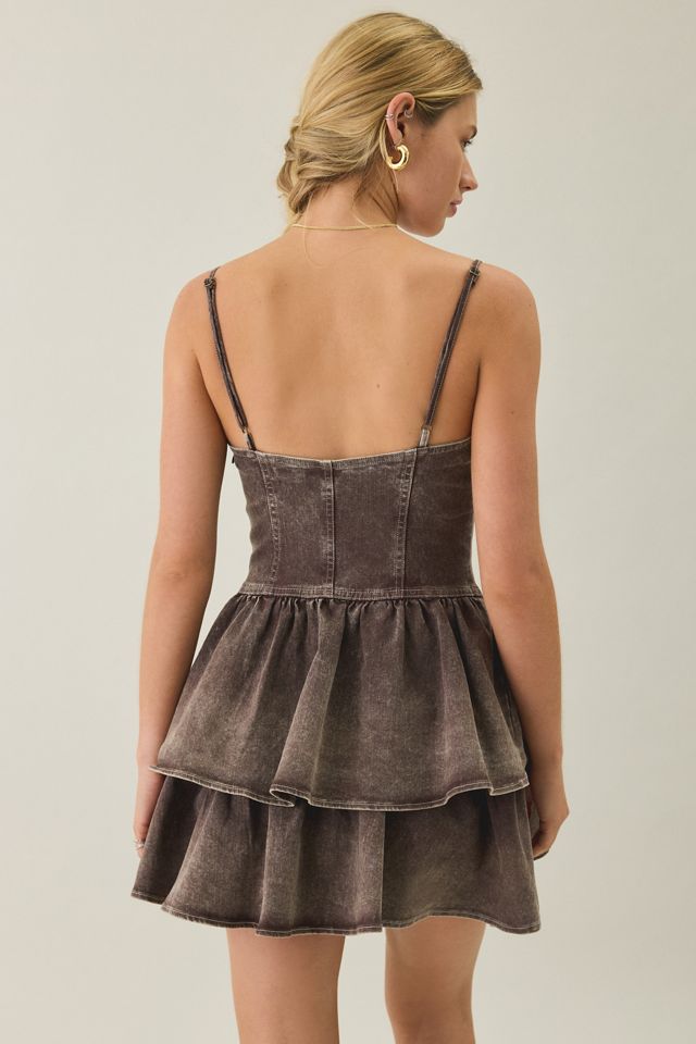 BDG Sweet Talker Denim Corset Mini Dress #1