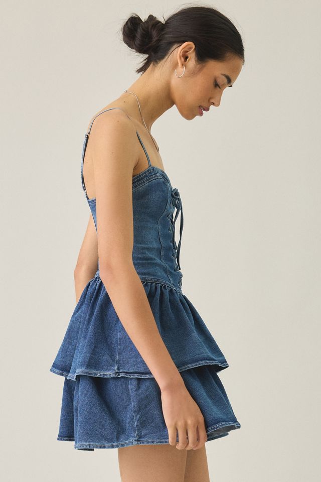 BDG Sweet Talker Denim Corset Mini Dress #2