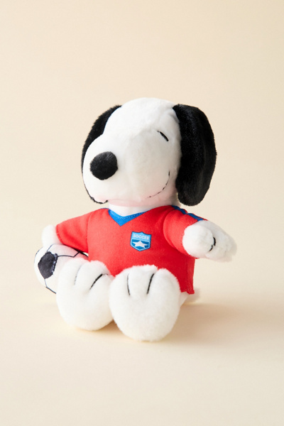 Peanuts Soccer Snoopy 8-inch Plushie In White At Urban Outfitters