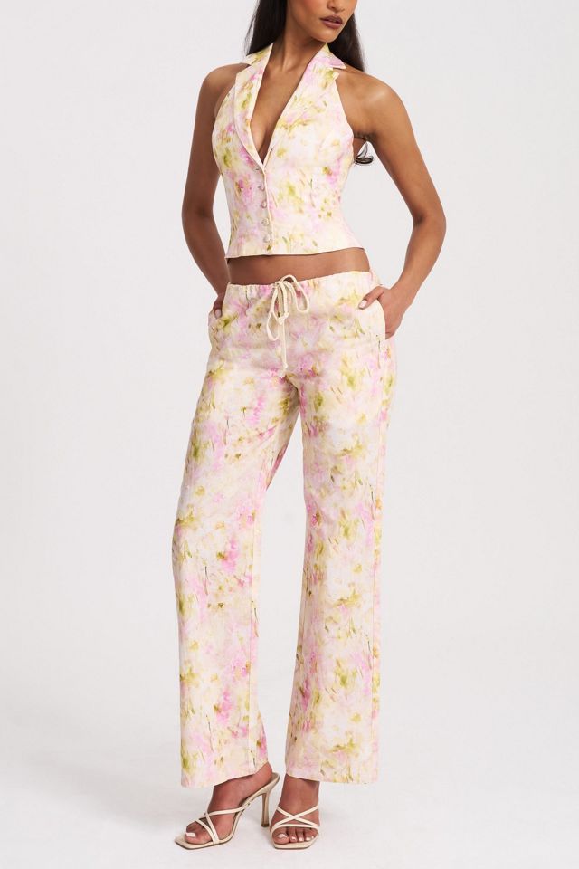 Miss Circle Laureen Floral Linen Straight Pant #2