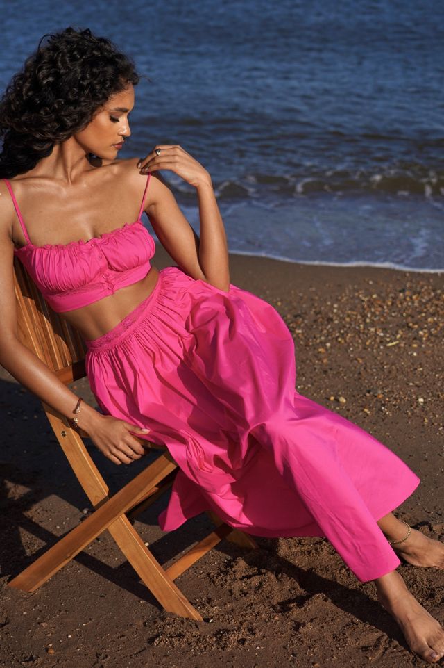 Miss Circle Martha Cotton Poplin Maxi Skirt #1