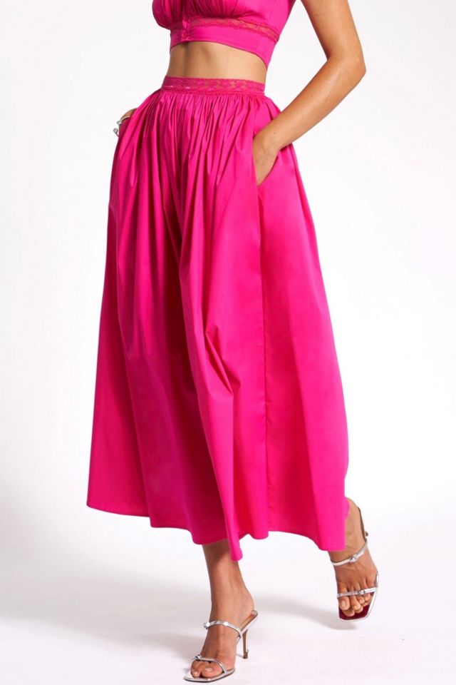 Miss Circle Martha Cotton Poplin Maxi Skirt #2