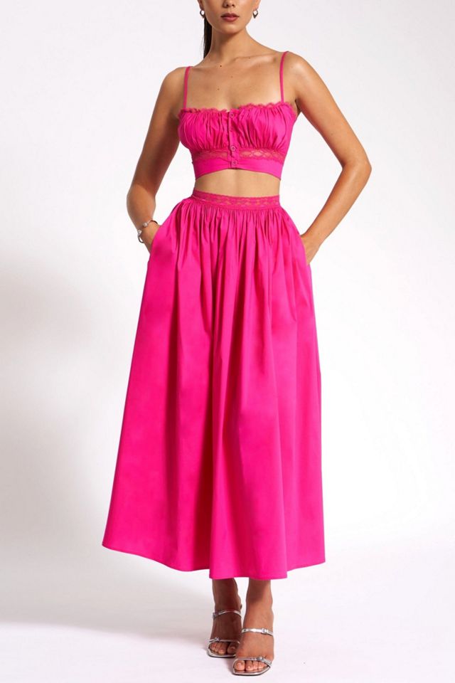 Miss Circle Martha Cotton Poplin Maxi Skirt #3