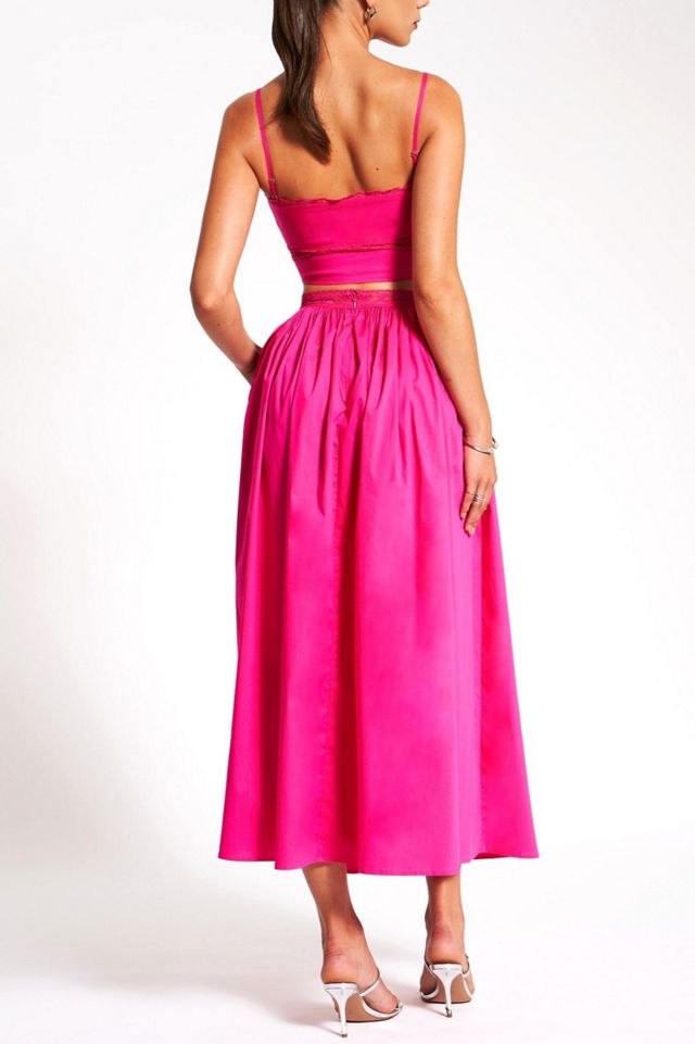 Miss Circle Martha Cotton Poplin Maxi Skirt #4