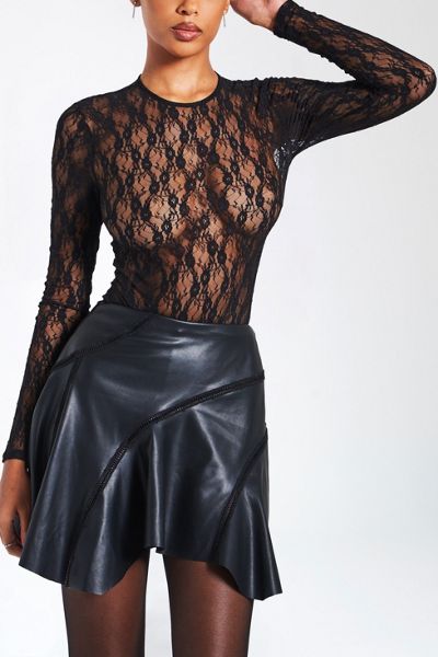 Miss Circle Maisie Lace Long Sleeve Bodysuit