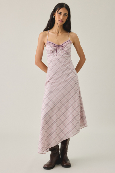 kimchi blue jays piece slip dress Posey Asymmetric Lace Trim Midi Cut from cotton Kimchi Blue Slip It On