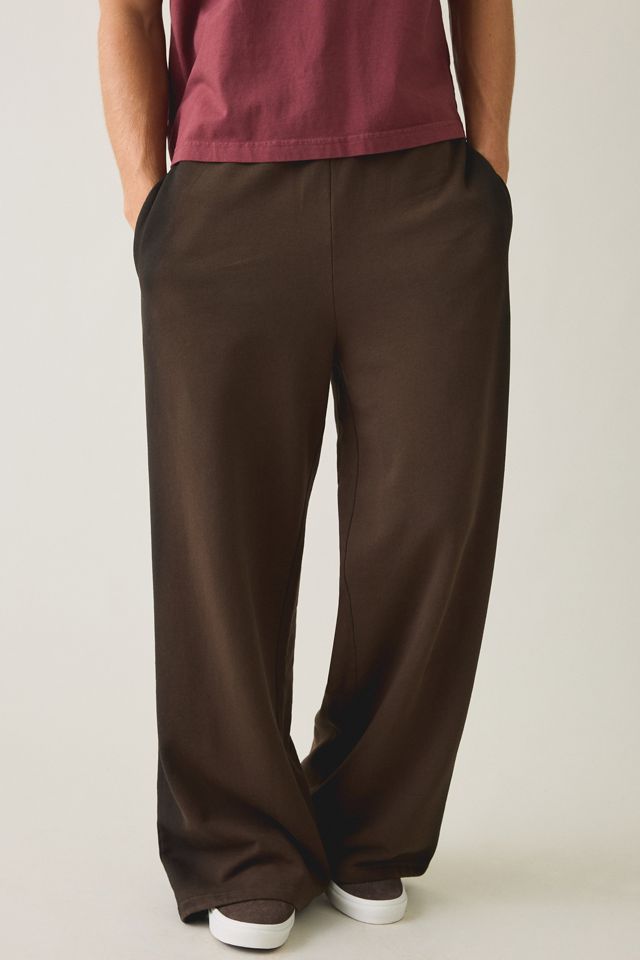 Pantalon de jogging ample à ourlet ouvert à rayures vaporisées UO #1