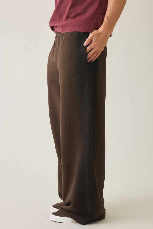 Pantalon de jogging ample à ourlet ouvert à rayures vaporisées UO #2