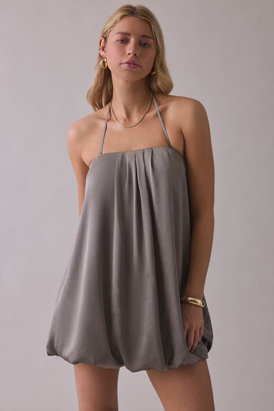 samira bandeau mini dress in black with ivory binding Noor Black Bandeau-Neck Mini Dress With Scarf Detail – Club L London main image 0