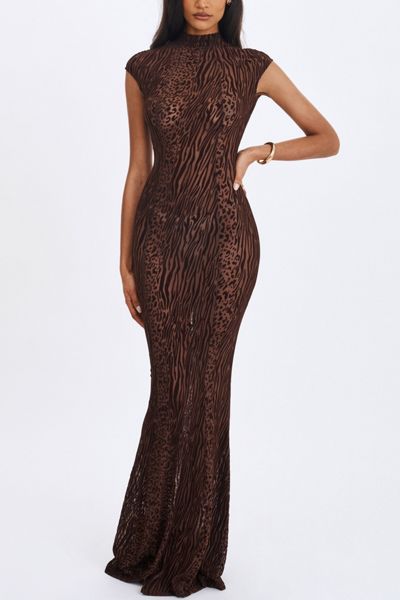 Bebe Long Sleeve Powermesh Dress | Urban Outfitters