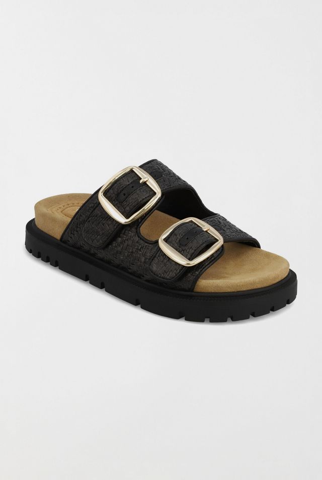 MIA Monica Raffia Slide Sandal #1