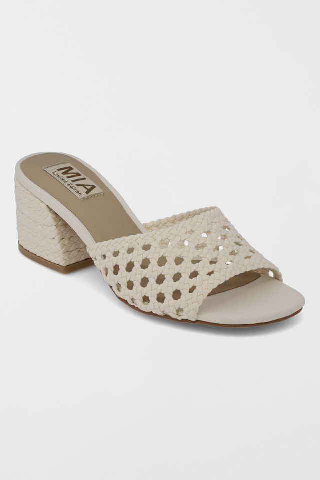 MIA Sahar Woven Block Heel Sandal #1