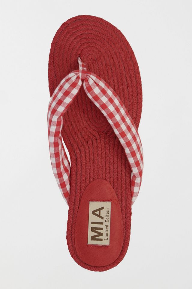 MIA Aleena Gingham Thong Sandal #3