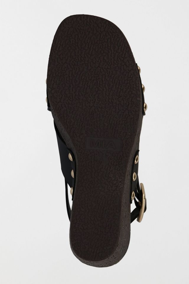 MIA Elleiana Studded Wedge Sandal #4