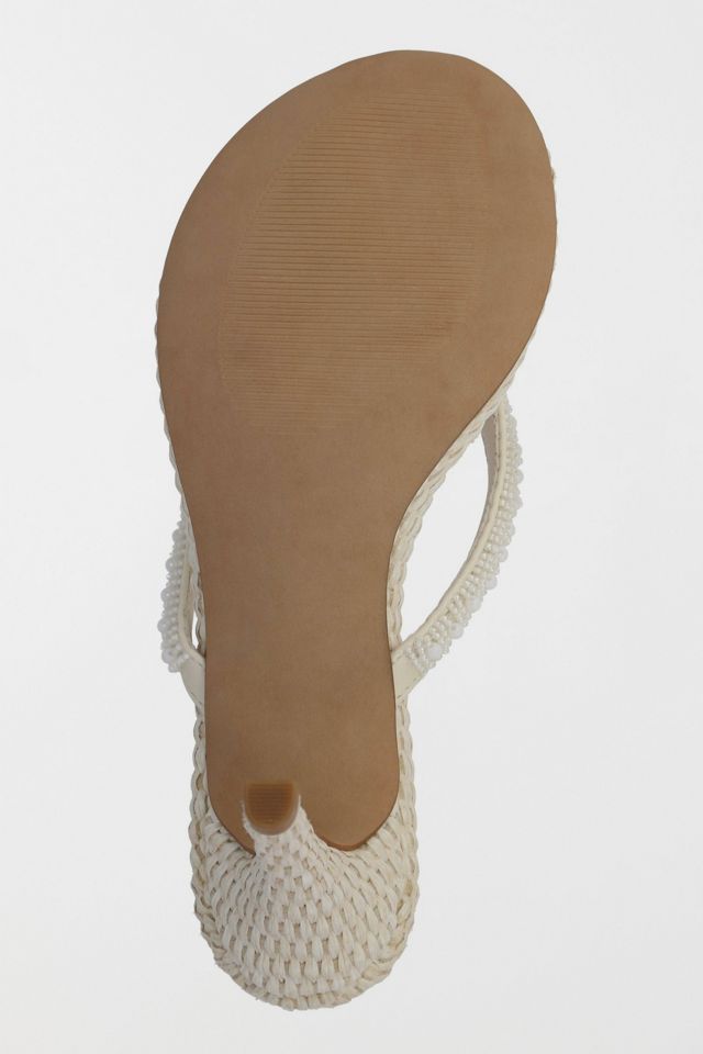 MIA Zilvia Beaded Thong Kitten Heel Sandal #4