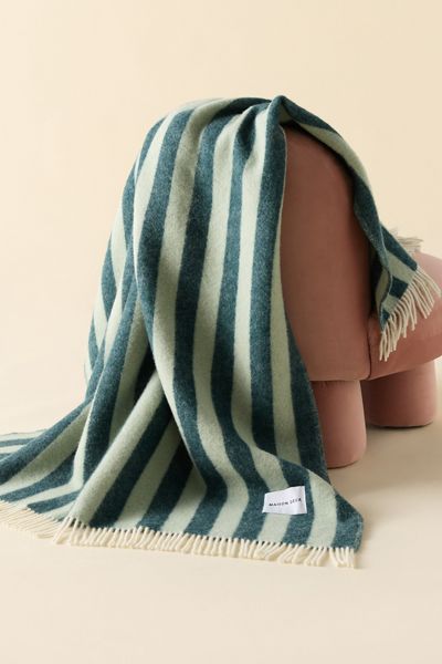 Couverture en laine rayée Candy Wrap Maison Deux
