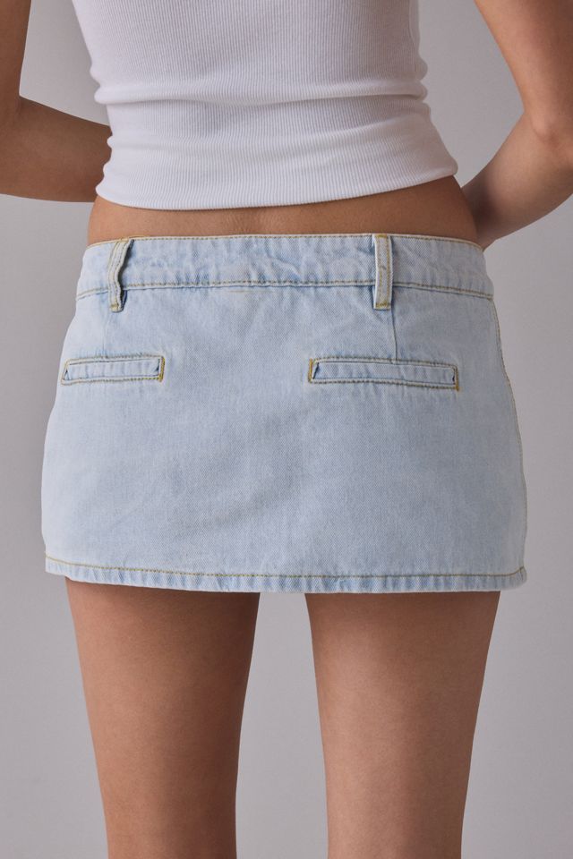 Jupe-short mini en denim taille basse Rhode de Lioness #2