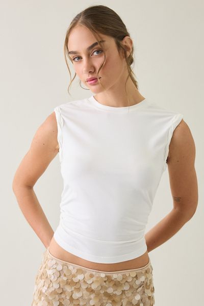 AllSaints West Ruched Side Tank Top