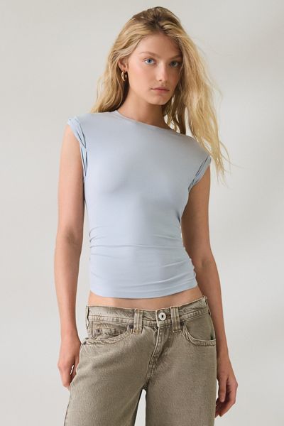 AllSaints West Ruched Side Tank Top